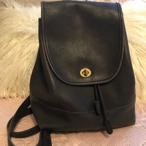 Coach Vintage Black Backpack Purse